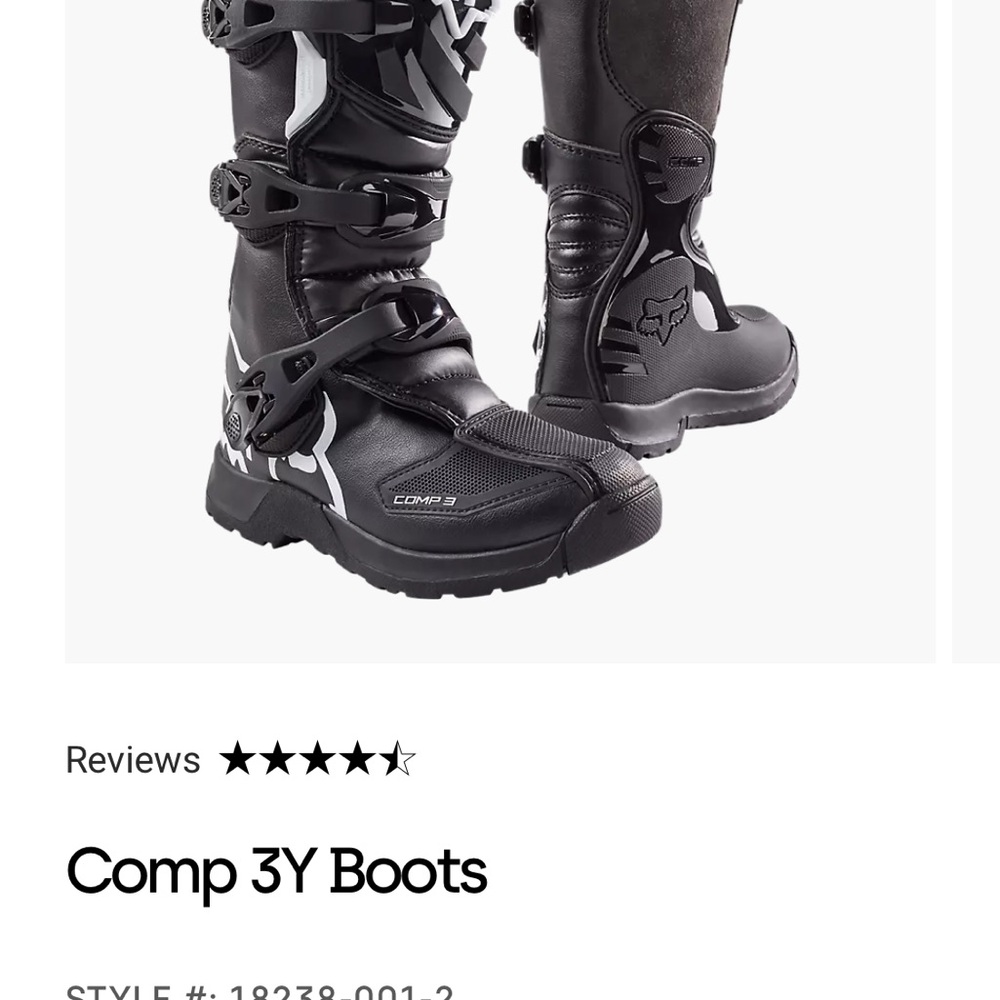 Fox Black High-Top Boots with Adjustable Straps